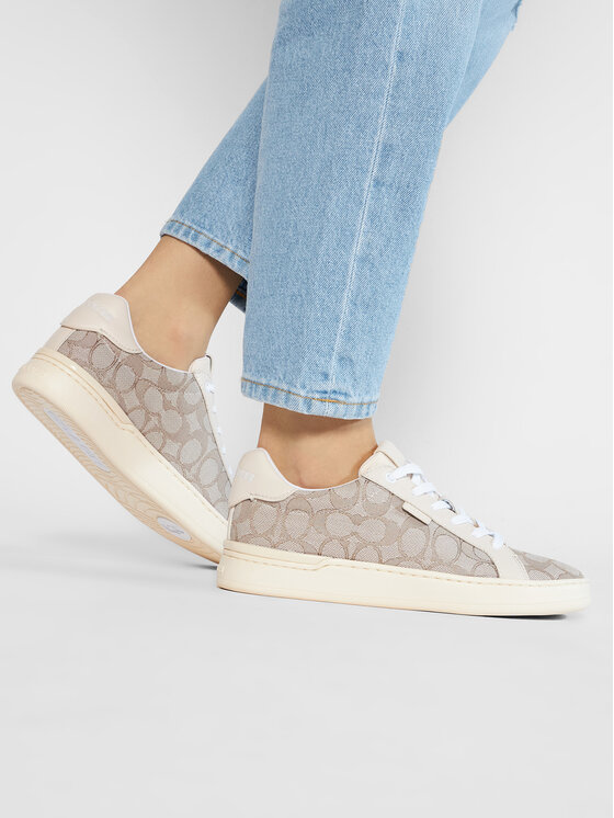 Sneakersy Coach Lowline Jacquard G5037 Béžová