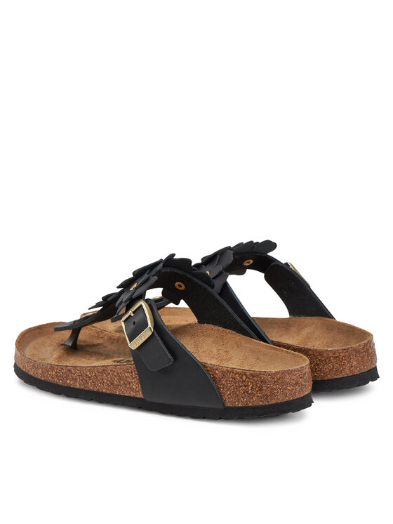 Birkenstock В'єтнамки Birkenstock Gizeh Flowers 1026719 Чорний