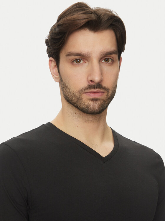 Lacoste Lacoste Комплект футболок TH9008 Чорний Slim Fit