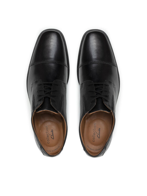 Clarks Туфлі Clarks Tilden Cap 261103097 Чорний