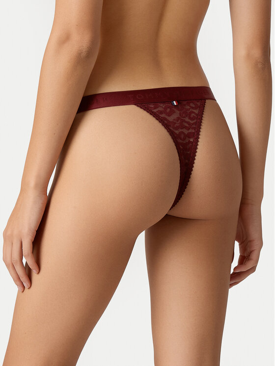 Tommy Hilfiger Tommy Hilfiger Tangas UW0UW06348 Rojo oscuro