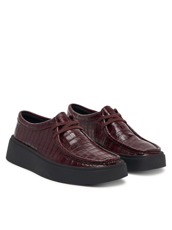 Clarks Туфлі Clarks Torview W 26328105 Бордовий