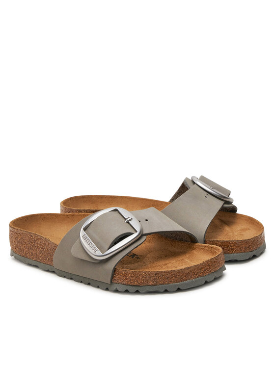 Birkenstock Παντόφλες Birkenstock Madrid Big Buckle 1021707 Γκρι