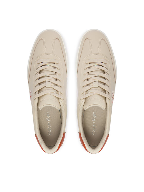 Calvin Klein Сникърси Calvin Klein Low Prof Cupsole Emb Lth HM0HM02124 Бежов