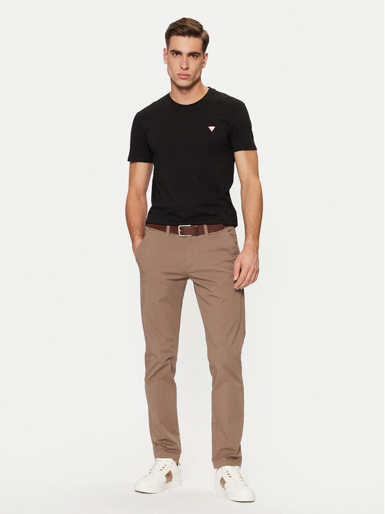 Guess Guess Футболка M2YI24 J1314 Чорний Slim Fit