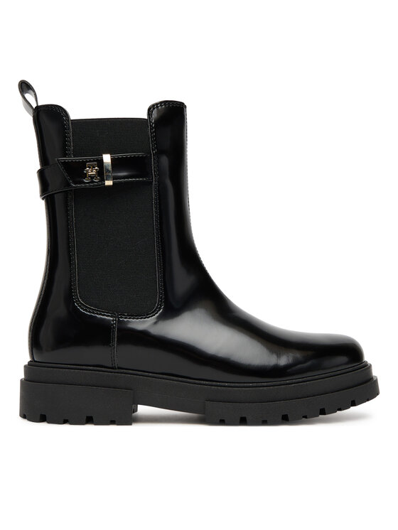 Tommy Hilfiger Škornji Tommy Hilfiger Chelsea Boot T4A5-34029-1453 Črna