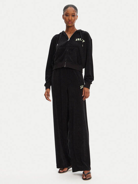 Juicy Couture Juicy Couture Pantalones de chándal Regan JCWBJ125335 Negro Wide Leg