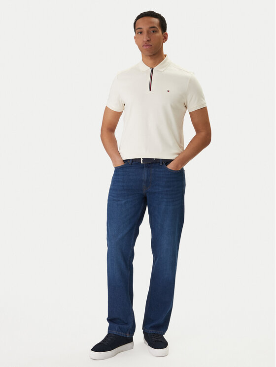 Tommy Hilfiger Tommy Hilfiger Polo MW0MW41613 Écru Regular Fit
