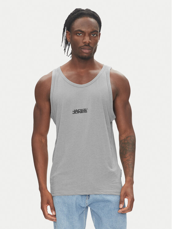 Jack & Jones Jack & Jones Conjunto de camisetas de tirantes Sago 12284750 Gris Regular Fit