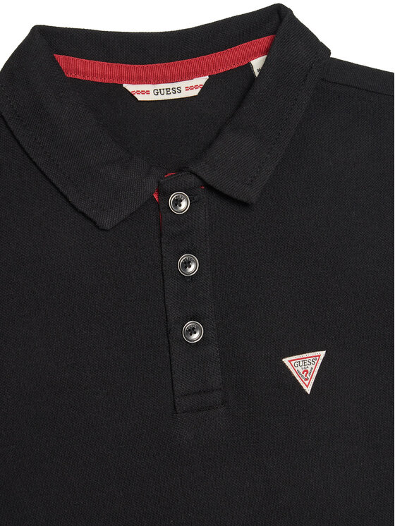Guess Guess Polo majica L2GP02 KAPY0 Črna Regular Fit