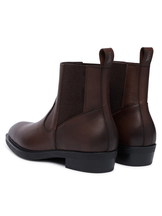 KARL LAGERFELD Botki KARL LAGERFELD Dallas KL12646 Brązowy ciemny