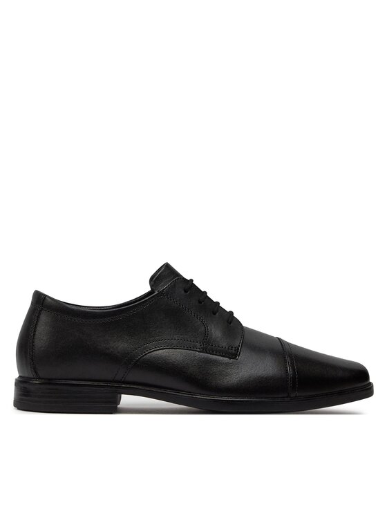 Clarks Polobotky Clarks Howard Cap 261620127 Černá