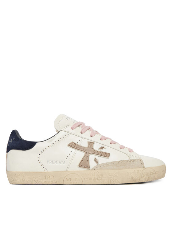 Premiata Sneakersy Premiata Stevend Var 7602 Biela