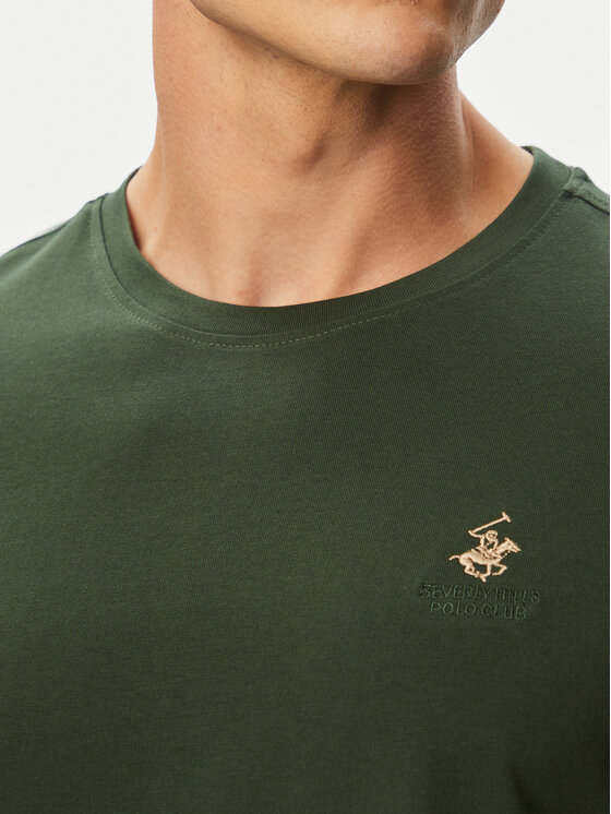 Beverly Hills Polo Club Beverly Hills Polo Club Футболка P-SS26M-TS41740 Зелений Regular Fit