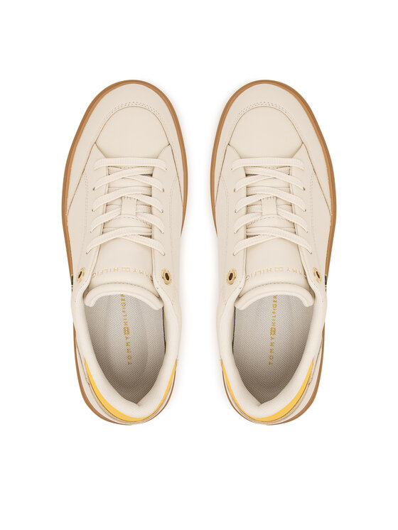 Tommy Hilfiger Sneakersy Tommy Hilfiger CHIC SNEAKER ELEVATED FW0FW09400 Beżowy