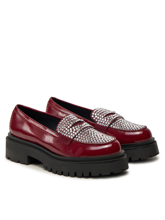 Steve Madden Лофери Steve Madden Longhaul SM11003448 Бордовий