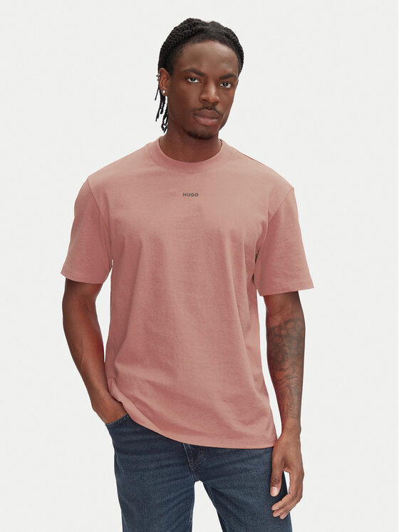 HUGO HUGO Футболка Dapolino 50488330 Рожевий Relaxed Fit