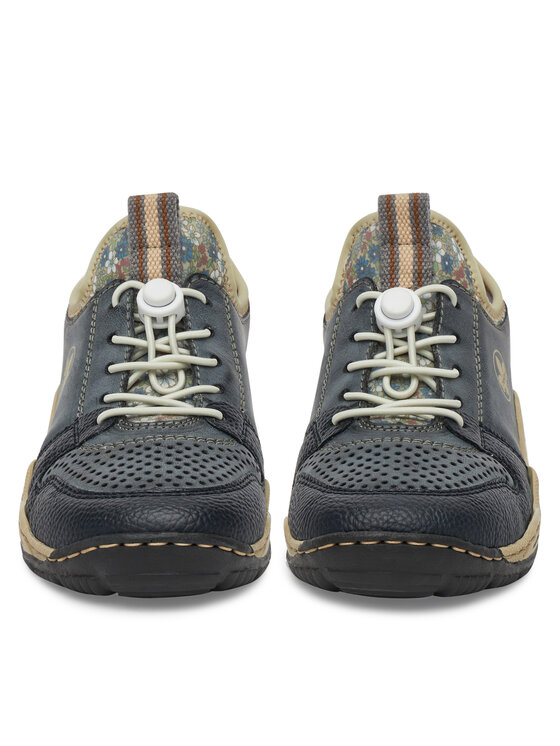 Rieker Sneakersy Rieker L0538-14 Granatowy