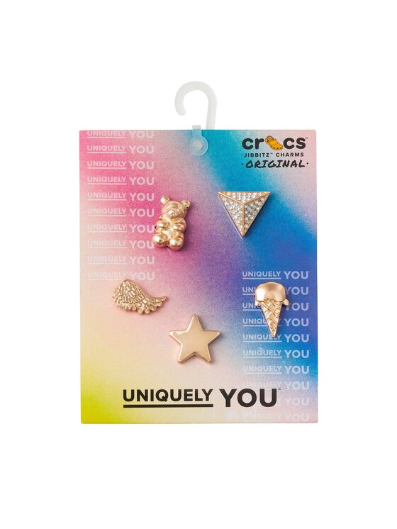 Crocs Apavu rotājums Crocs Gold Icons 5 Pack 10011118 Daudzkrāsains