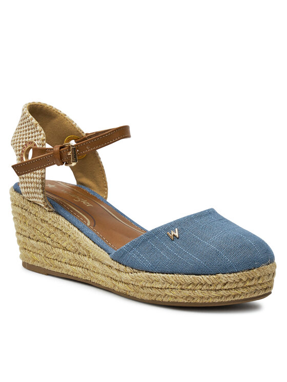 Wrangler Еспадрильї Wrangler Bela Women Semi Wedge 20241055 Голубий
