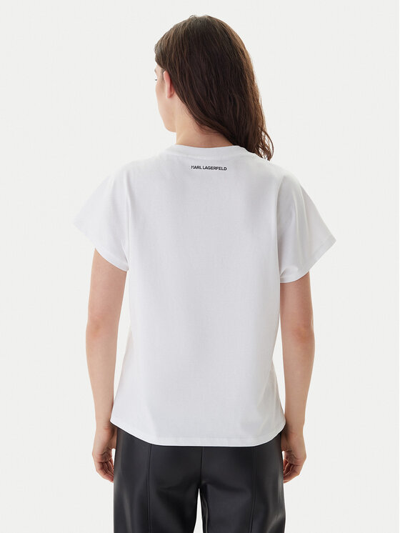 KARL LAGERFELD KARL LAGERFELD Camiseta B1W17032 Blanco Relaxed Fit