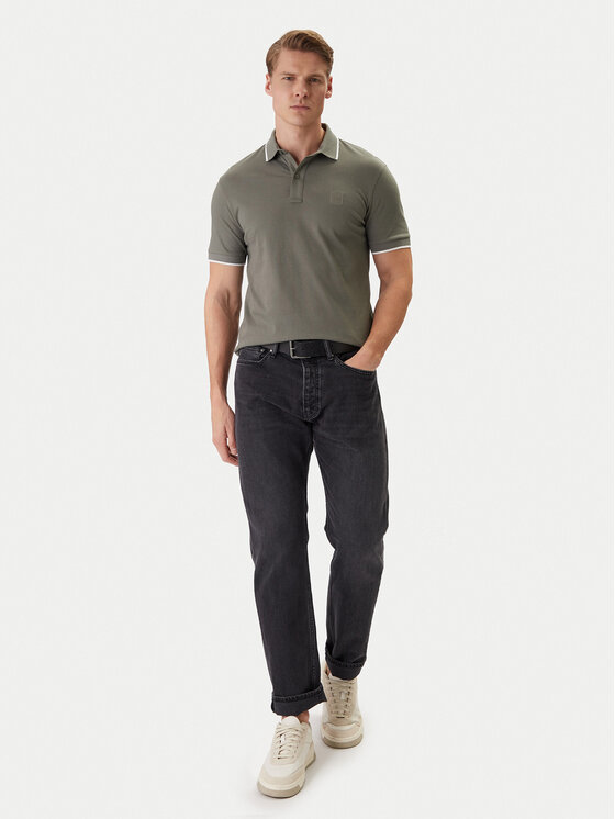 BOSS BOSS Polo Passertip 50507699 Gris Regular Fit