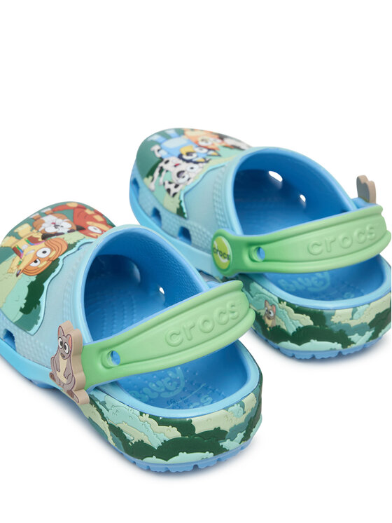 Crocs Natikači Crocs Bluey Multi Cls Clg T 212369 Pisana