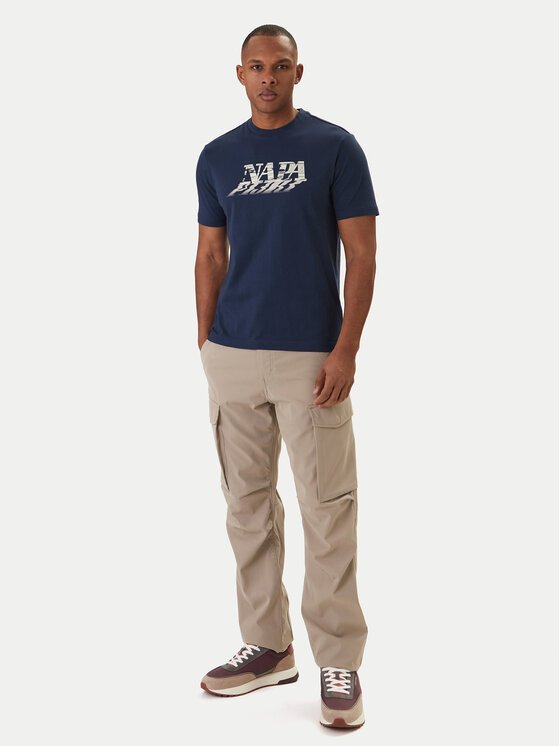 Napapijri Napapijri Camiseta Lodestar NP0A4FGY Azul marino Regular Fit