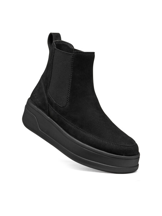 Geox Μποτάκια με λάστιχο Geox D Spherica Ecub-2 D66WVB 32 C9999 Μαύρο