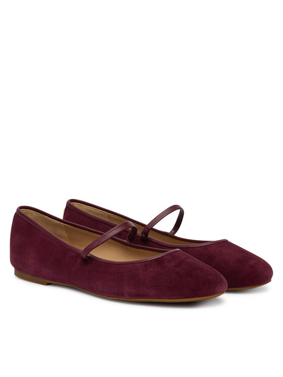 LAUREN RALPH LAUREN Baleríny LAUREN RALPH LAUREN Jayna Mj Fl 802P18425001 Bordová