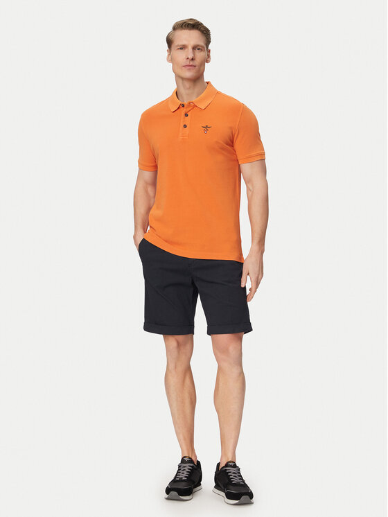 Aeronautica Militare Aeronautica Militare Polo 261PO1925UP00406 Naranja claro Regular Fit