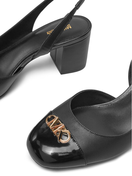 Michael Kors Обувки на ток Michael Kors Perla Flex Toe Cap Pump 40R5PLMP1L Черен