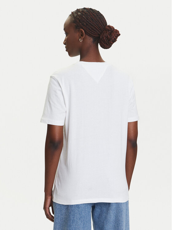 Tommy Jeans Tommy Jeans Camiseta Strawberry DW0DW20894 Blanco Relaxed Fit