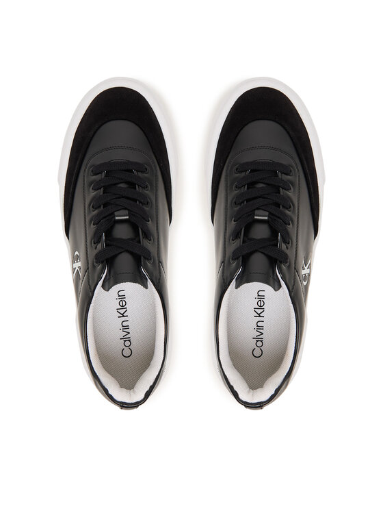 Calvin Klein Sneakers Calvin Klein Flatform Lace Up Tcap Lth-Su HW0HW03438 Negru