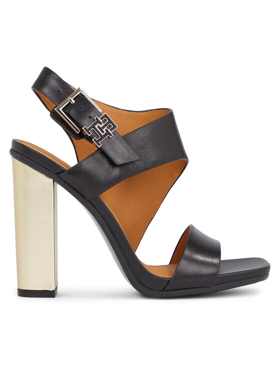 Tommy Hilfiger Sandale Tommy Hilfiger Th Hardware Block High Heel FW0FW07886 Crna