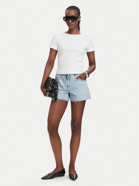Patrizia Pepe Patrizia Pepe Camiseta 2M4522/J407-W146 Blanco Slim Fit
