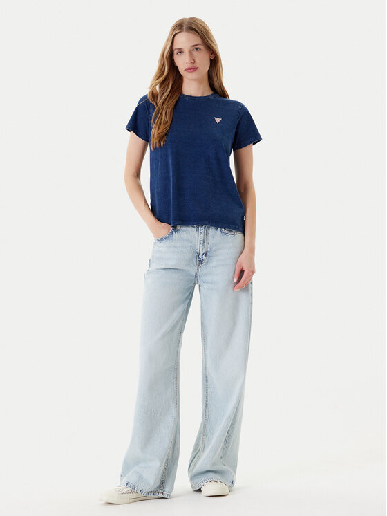 Guess Jeans Guess Jeans Футболка W5YI22 KCTL1 Cиній Regular Fit