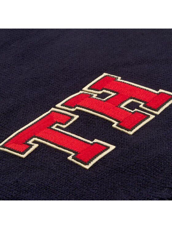 Tommy Hilfiger Πασμίνα Tommy Hilfiger TH Patch Knited Scarf Solid AWAW03324 Σκούρο μπλε