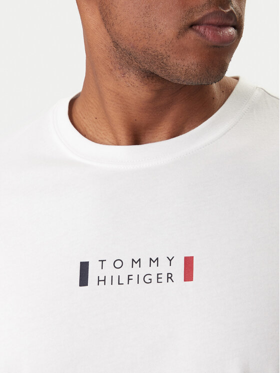 Tommy Hilfiger Tommy Hilfiger Camiseta Brand Love MW0MW41453 Blanco Regular Fit