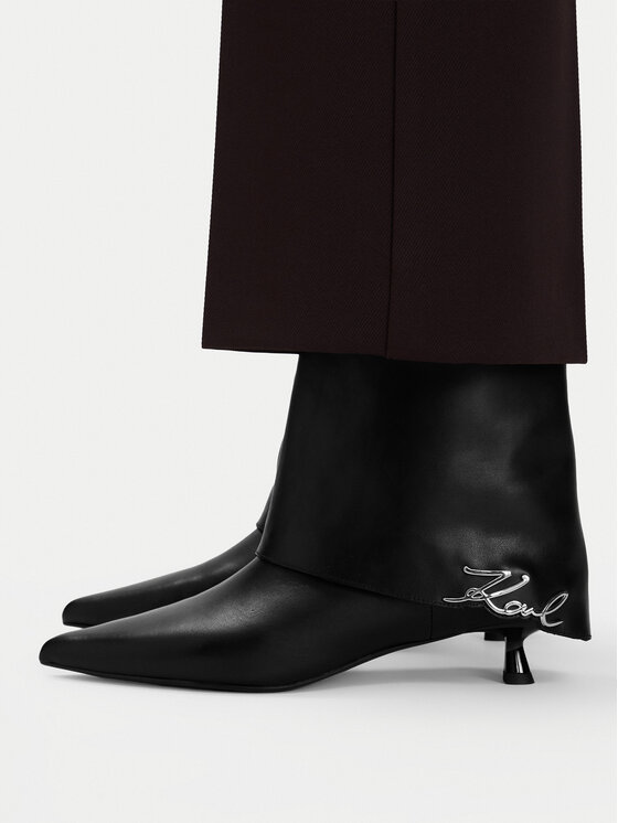 KARL LAGERFELD Botki KARL LAGERFELD KL30141 Czarny