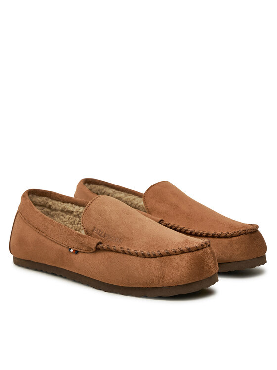 Tommy Hilfiger Copati Tommy Hilfiger Driver House Shoe FM0FM05224 Rjava