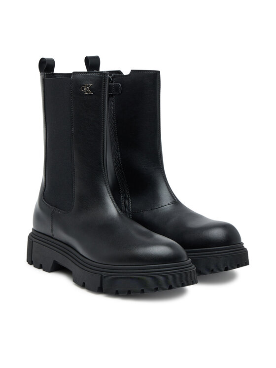 Calvin Klein Zābaki Calvin Klein Tronchetto V4A5-83137-1355 D Melns