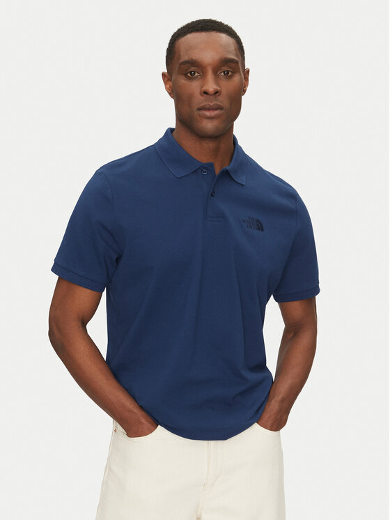 The North Face The North Face Polo marškinėliai Essential NF0A8C1P Mėlyna Regular Fit