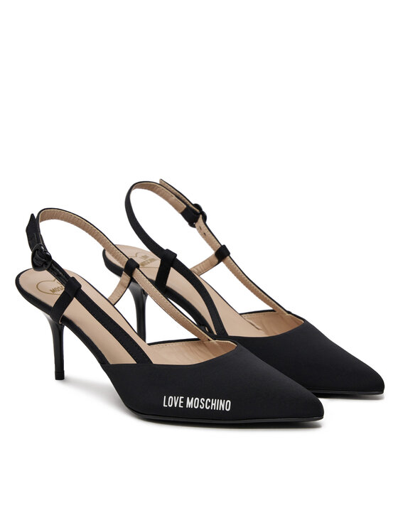Pantofi cu toc subțire LOVE MOSCHINO JA10627G1MIMX000 Negru