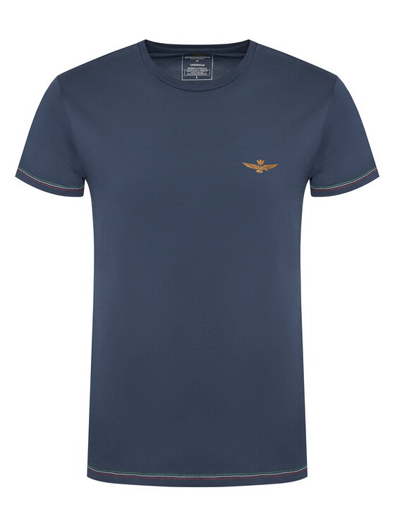 Aeronautica Militare Aeronautica Militare Set di t-shirt AM1UTI003B Blu scuro Slim Fit