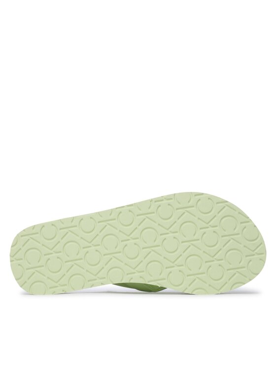 Calvin Klein Žabky Calvin Klein Flatform Flip Flop W/Hw HW0HW01503 Zelená