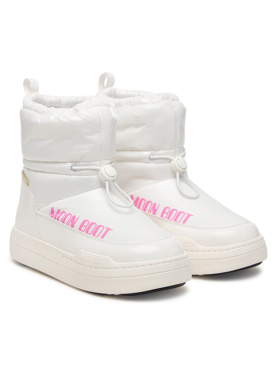 Moon Boot Śniegowce Moon Boot Jr Park Tube Mid Glitter Wp 80D3440110 S Biały