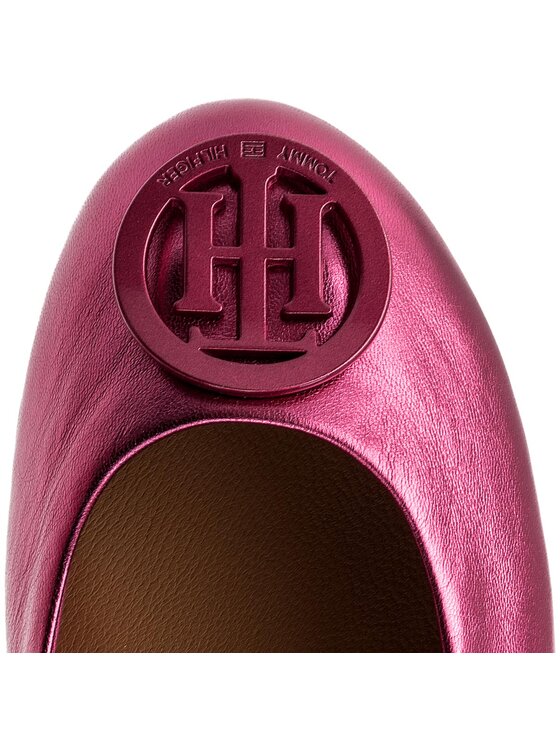 Tommy Hilfiger Bailarinas Tommy Hilfiger Flexible Leather Ballerina FW0FW02780 Rosa