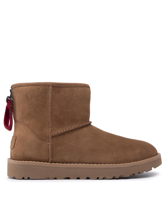 Ugg Снігоходи Ugg W Classic Mini Logo Zip 1122671 Коричневий