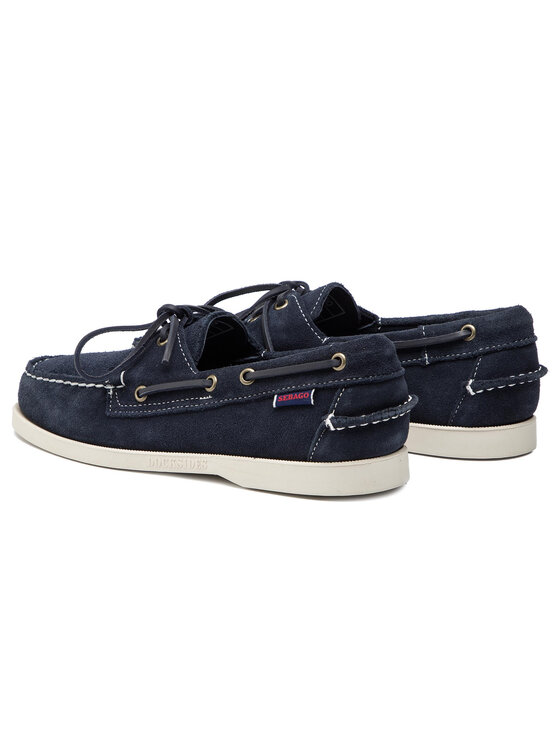Sebago Мокасини Sebago Docksides Portland Suede 7000G90 Тъмносин